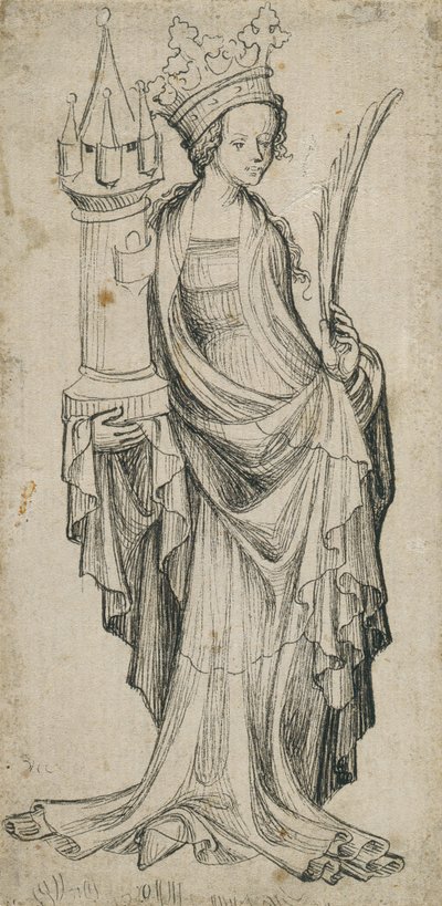St. Barbara by Augsburger Meister
